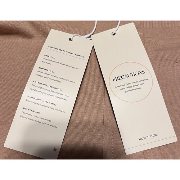 Dokotoo Waffel Knit Two Tone Henley Tunic Top Brown Tan Women's Size Medium NWT - Picture 12 of 15